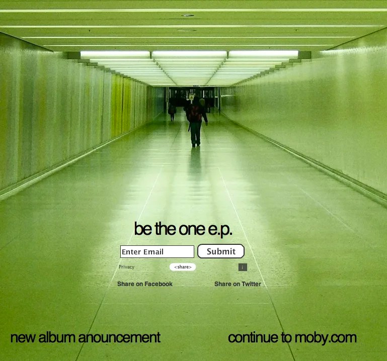 More Moby: Be the One EP