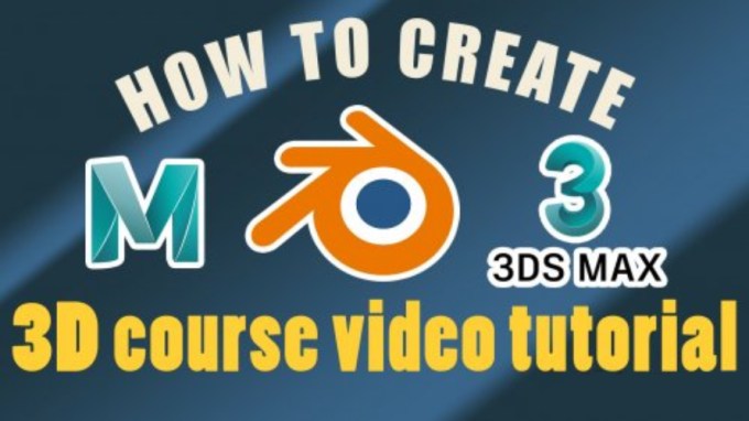 How to create 3D video tutorial - Blender Maya 3D