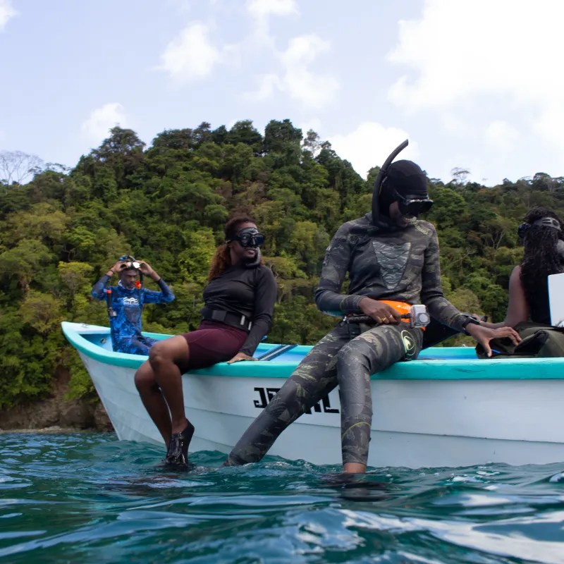 Freediving community in Tobago