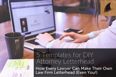 5 Templates For Diy Attorney Letterhead Black Fin