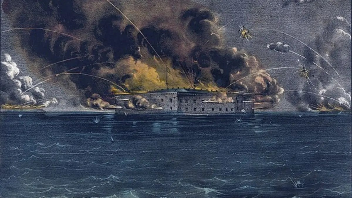 1861: Forts taken by LA troops