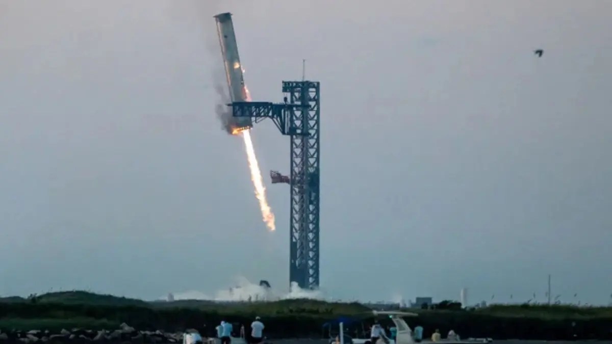 SpaceX’s use of robotic arms for catching the Starship booster underscores a historic breakthrough in the field of space exploration