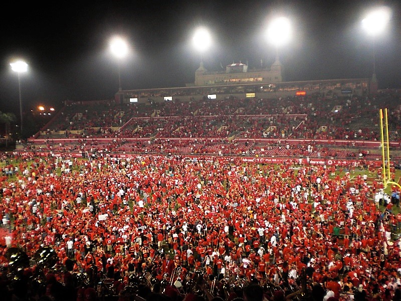 2009 rushing the field against Texas Tech