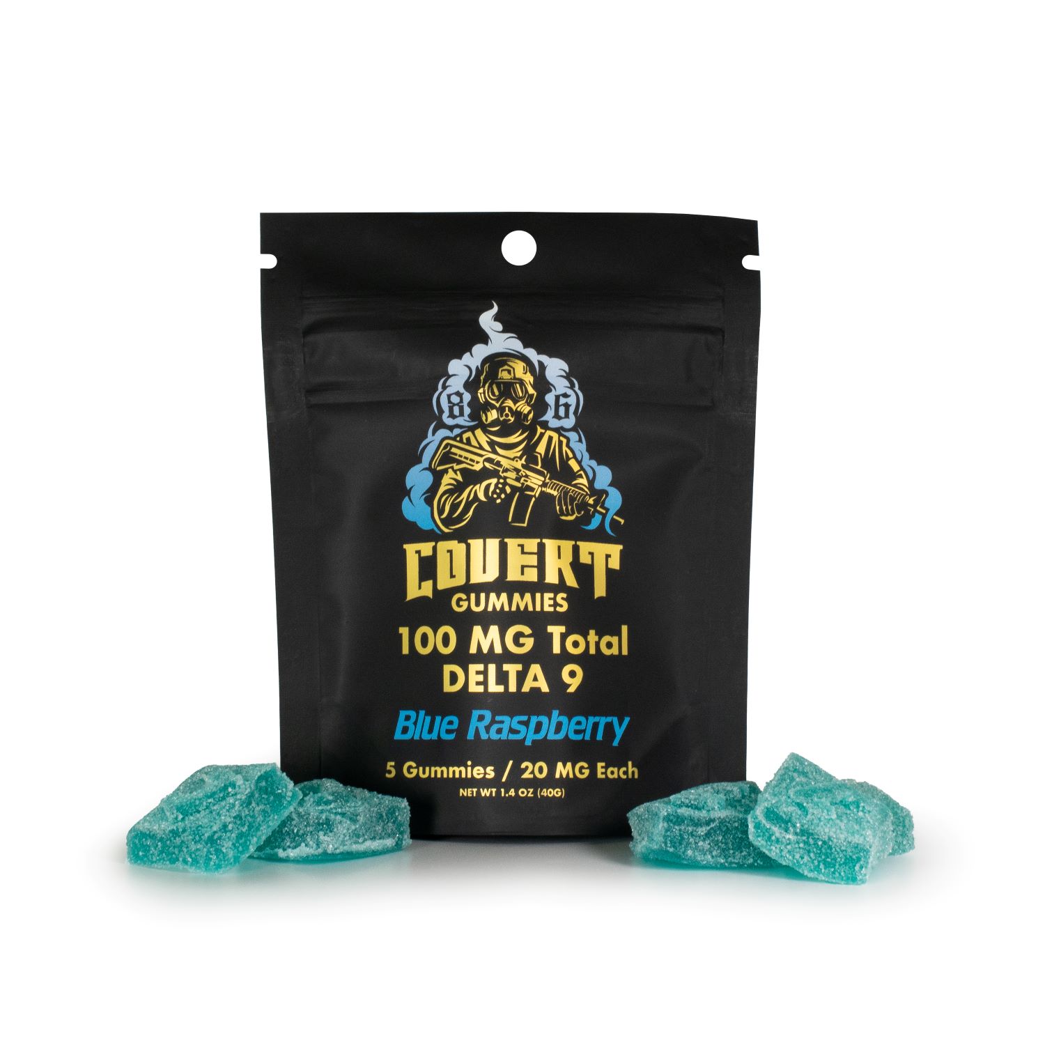 Blue Raspberry Delta 9 Hemp Gummies – Covert Hemp