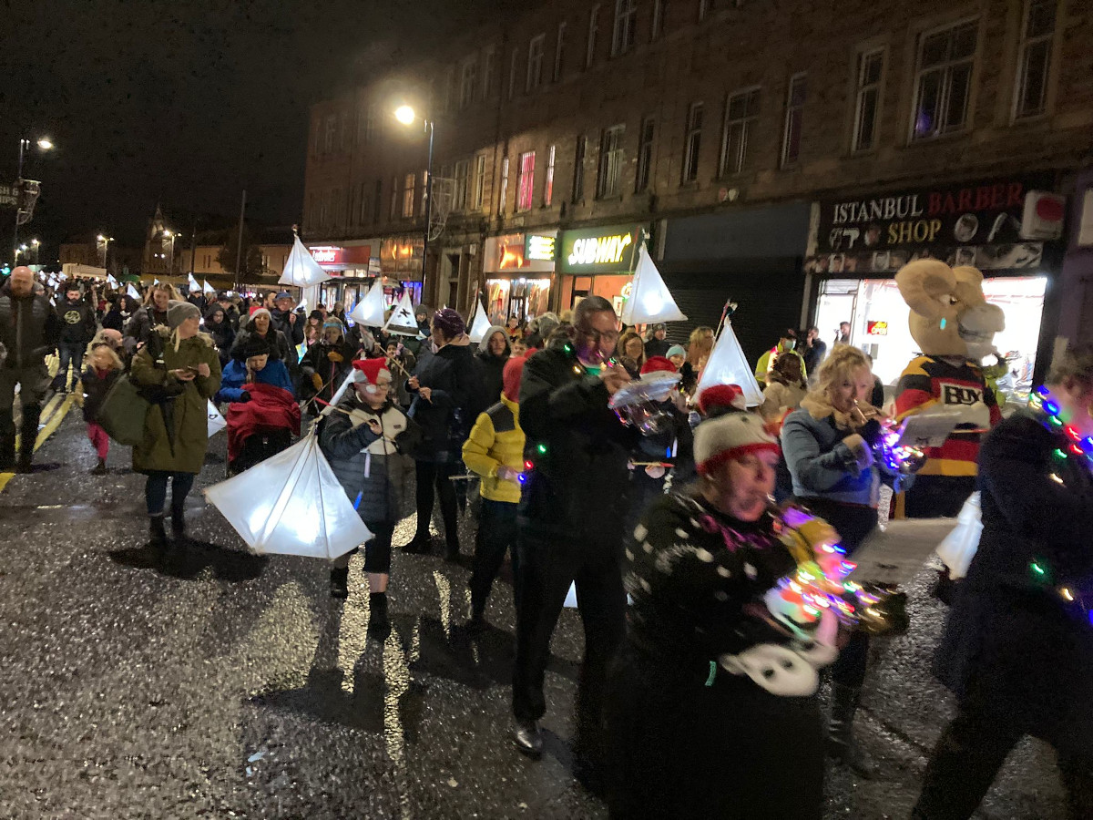 photo of Dewsbury Christmas Lights Lantern Parade