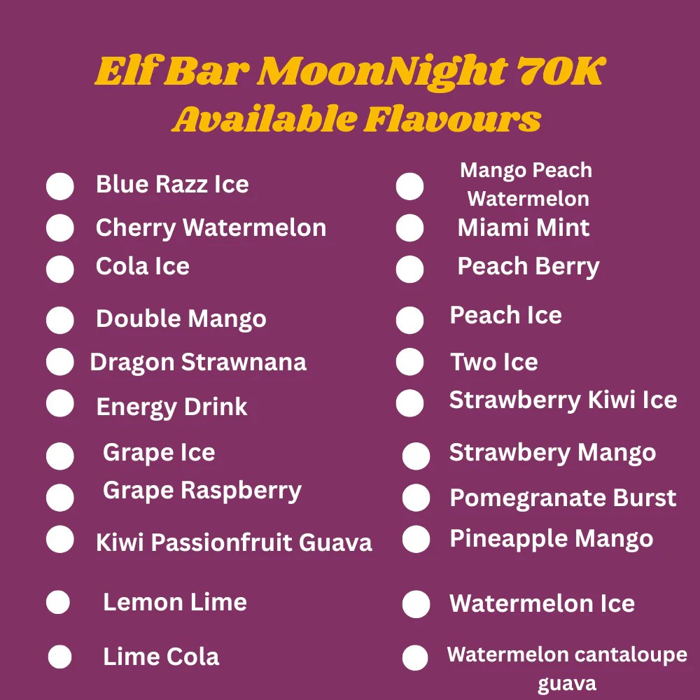 Elf Bar MoonNight 70K Disposable Vape