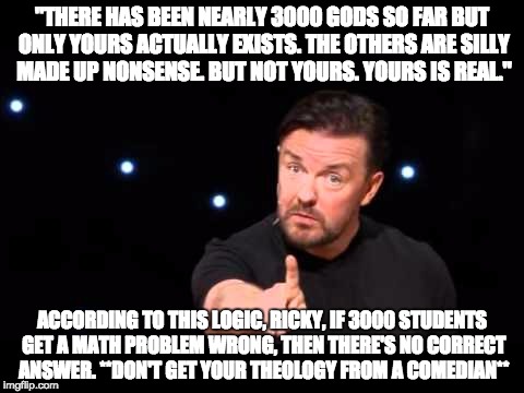 If it helps you in any way, . Quick Responses To Bad Memes 2 Ricky Gervais Version God From The Machine
