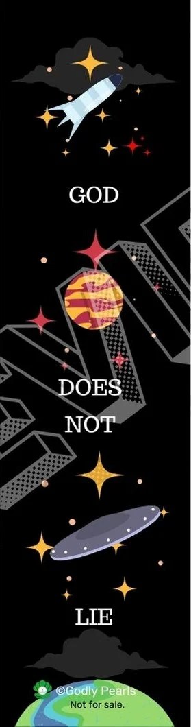 God does not lie bookmark
