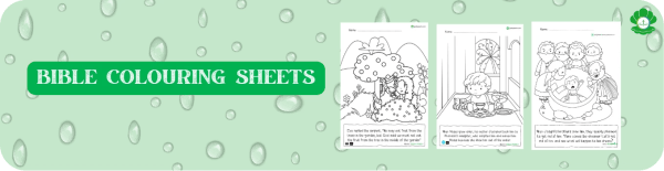 Free bible colouring sheets