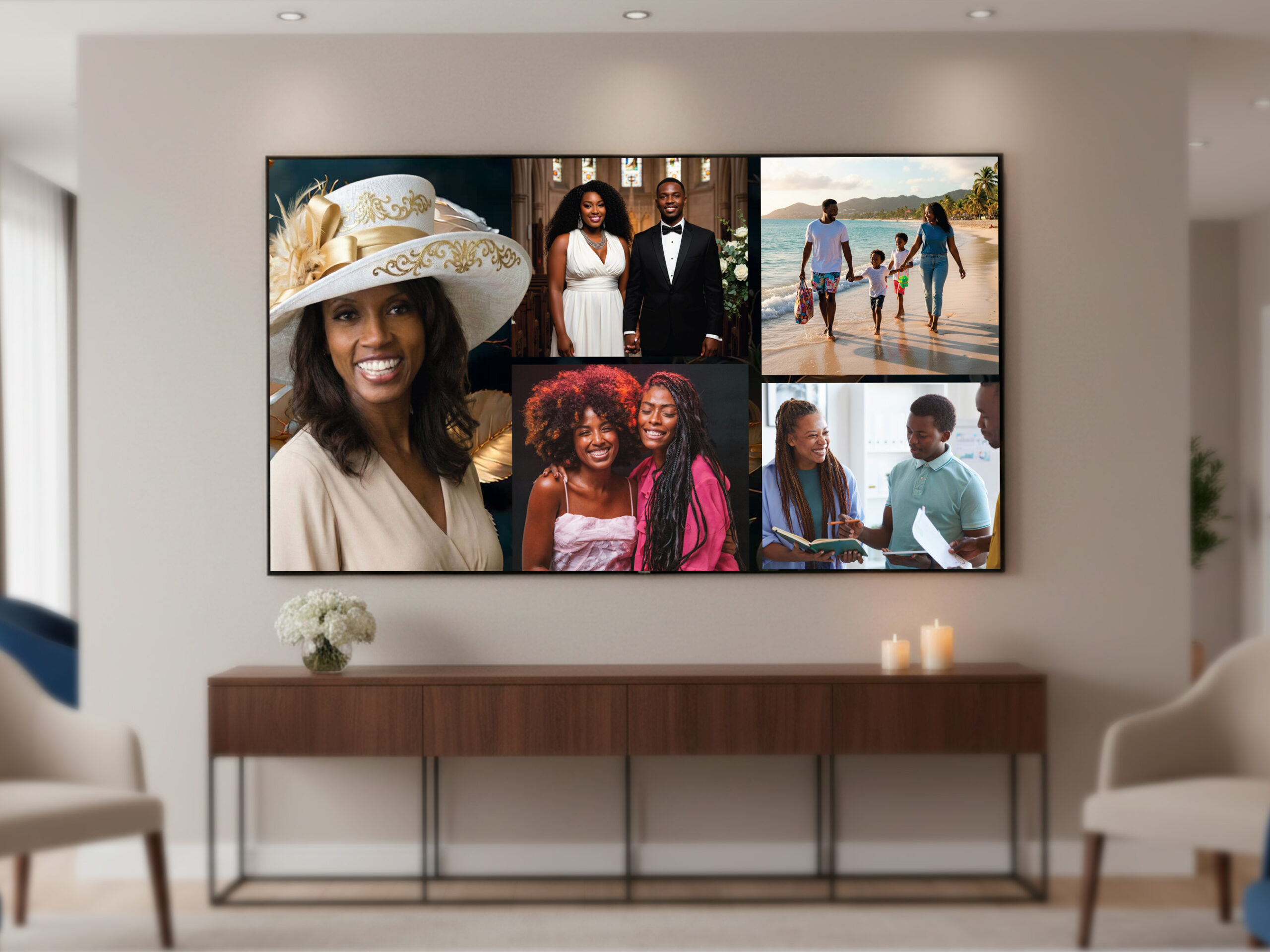 White Rose Funeral Slideshow Template