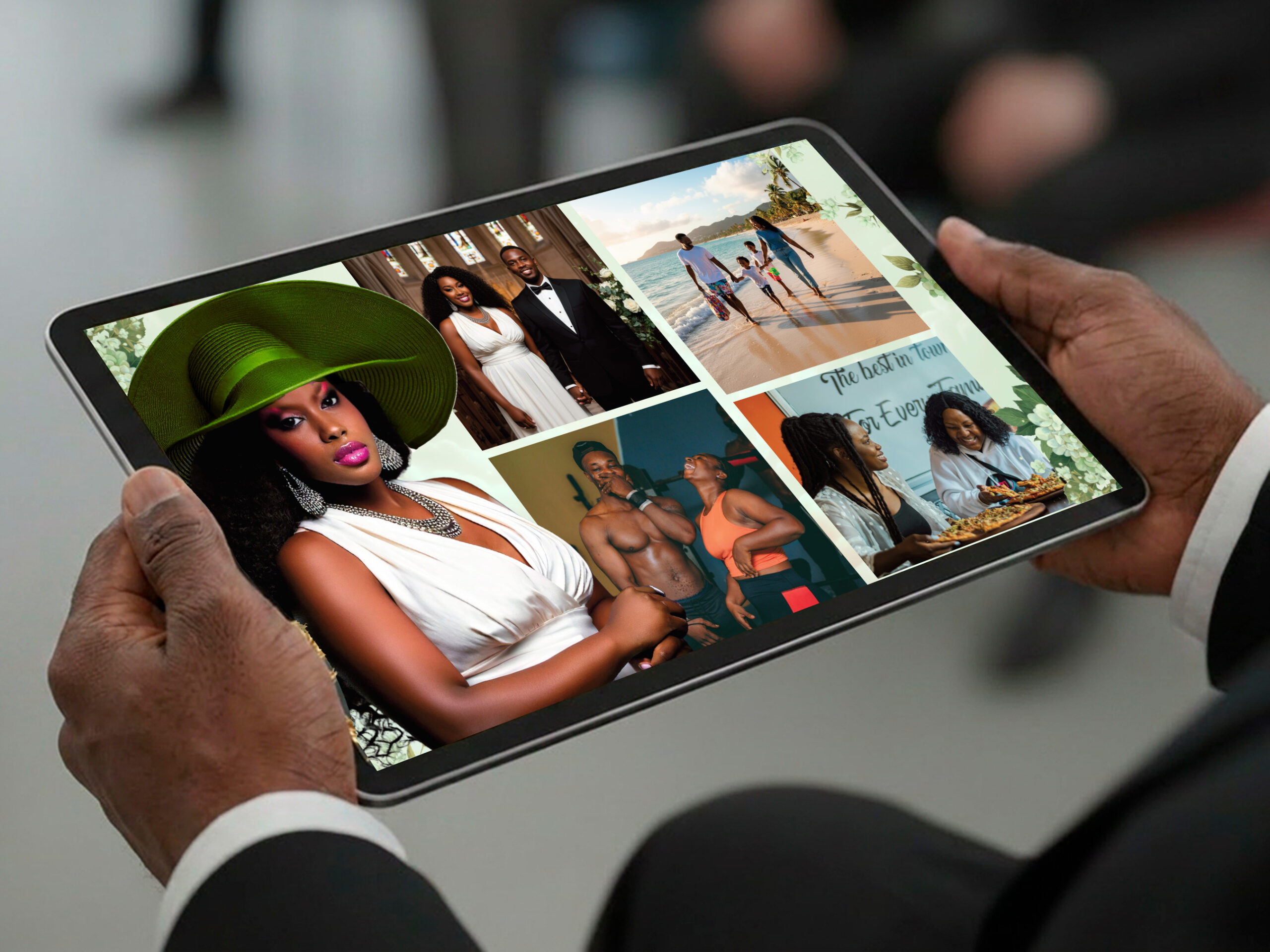 Heaven Stairway Funeral Slideshow Template for Canva