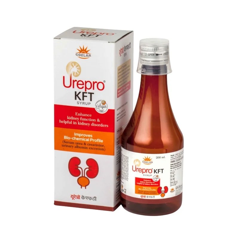 Urepro KFT Syrup Sugar Free – Ayurvedic Support for Enhanced Kidney Function (200 ML)