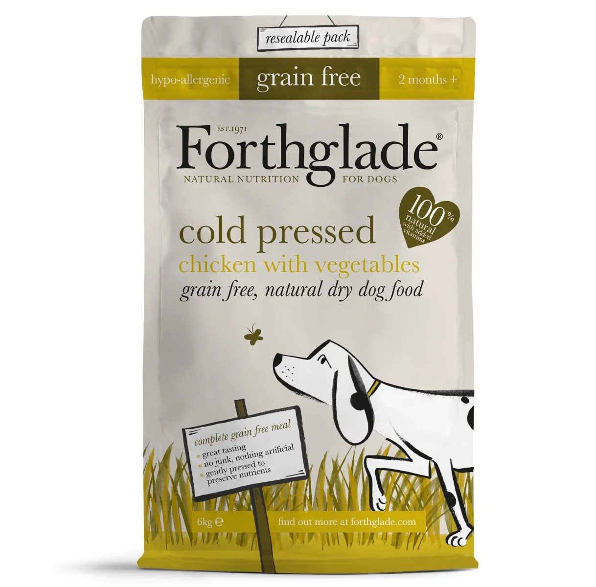 Forthglade - Grain Free Chicken Cold Pressed Dry Dog