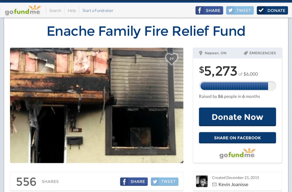 Enache family Gofundme