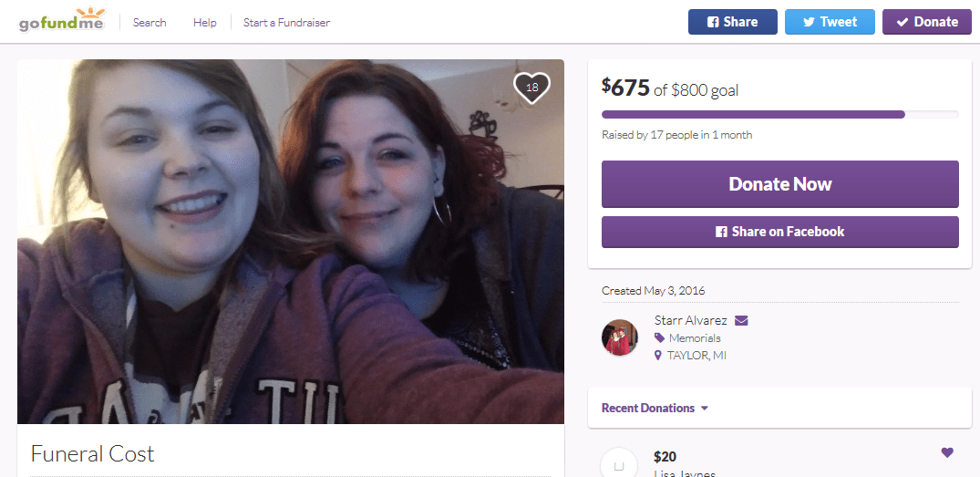 Melissa Alvarez Gofundme