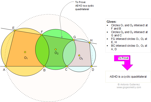 Geometry In 3 Intersecting Circles Choose The Correct Cyclic Point - Premium Mountain Picture Gallery - HD