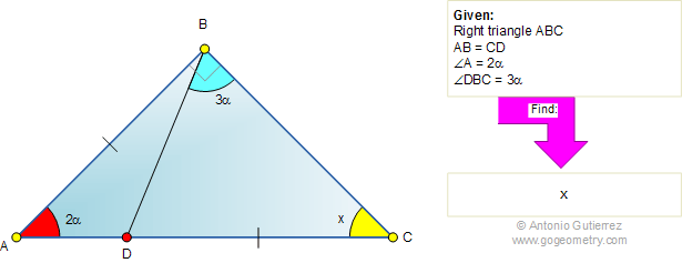 Math Education Geometry Problem 706 Triangle Cevian Three - Download Professional Vintage Photo | Mobile