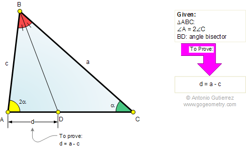 Math Education Geometry Problem 739 Triangle Double Angle External - Mobile Geometric Patterns for Desktop