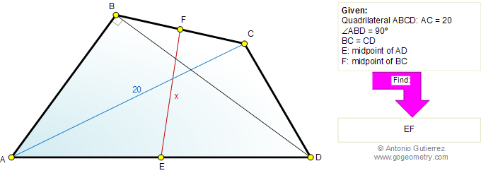 Math Education Geometry Problem 1074 Quadrilateral Right Triangle - HD Vintage Wallpapers for Desktop