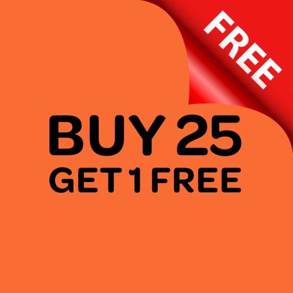 Buy 25, get 1 free