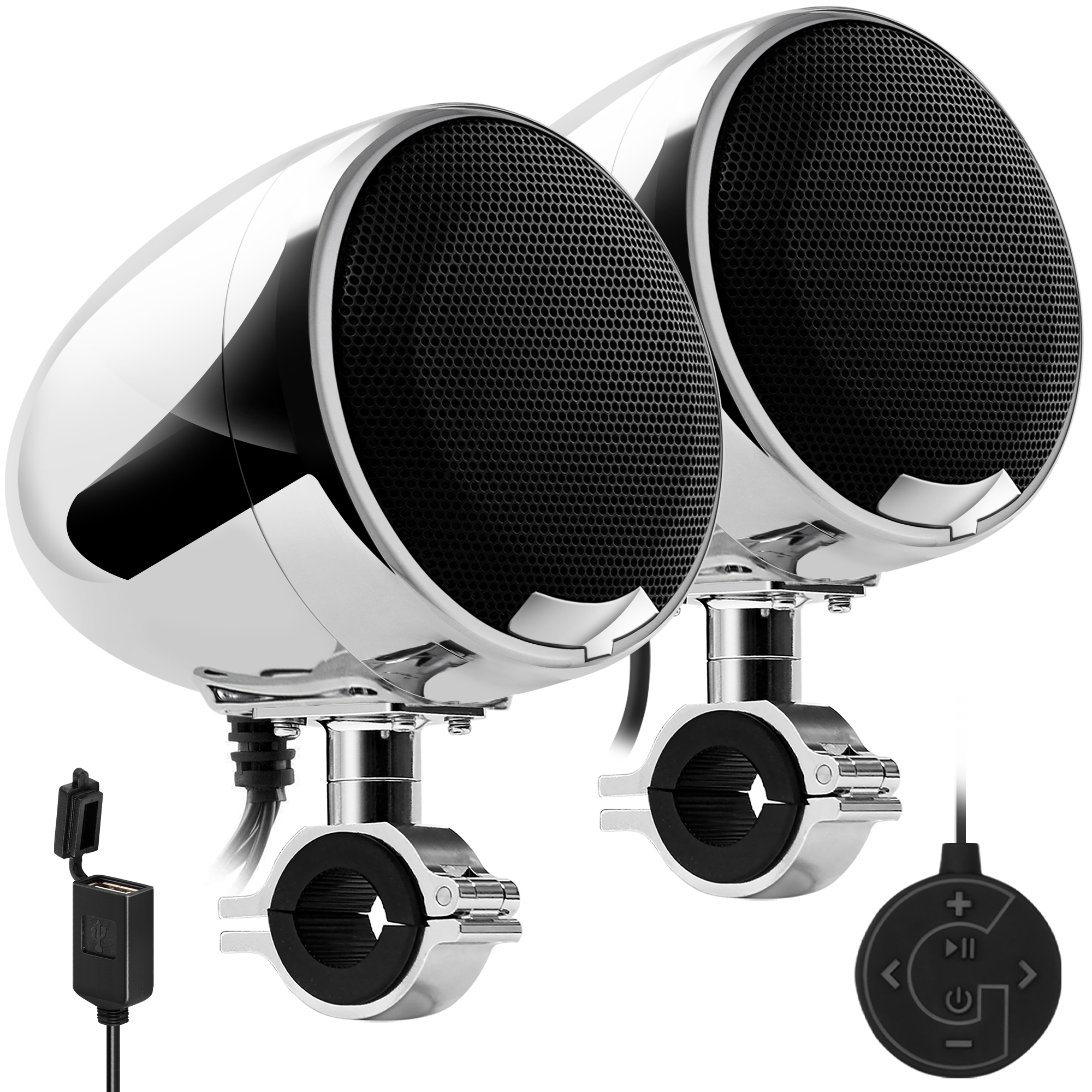 GoHawk AN4-X 4.5 in. 600W All-in-One Bluetooth Amplifier