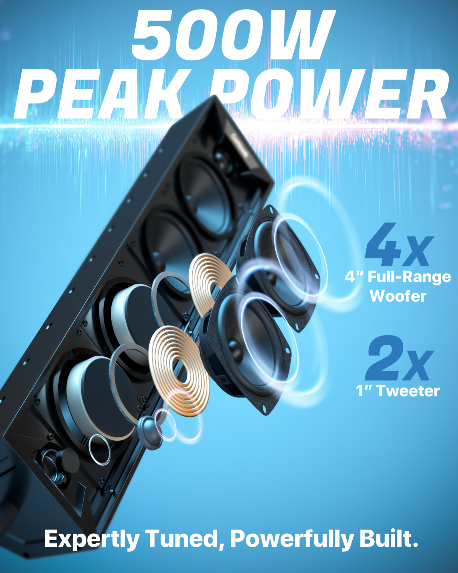 GoHawk WING-V60 6-Speaker 25