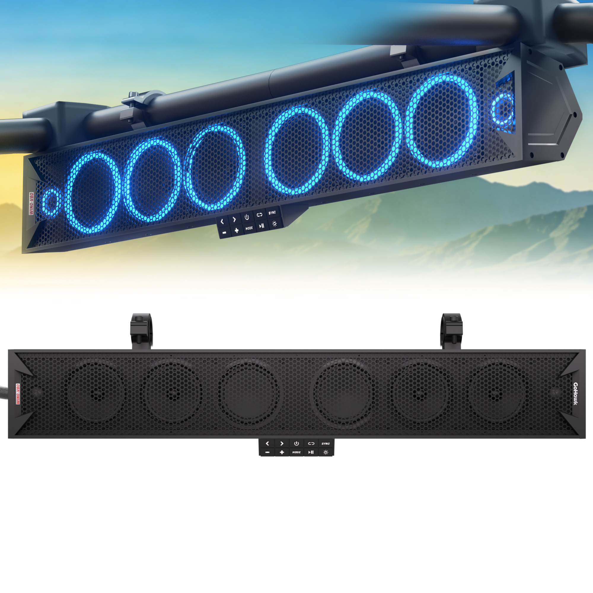 GoHawk WING-V80 8-Speaker 34