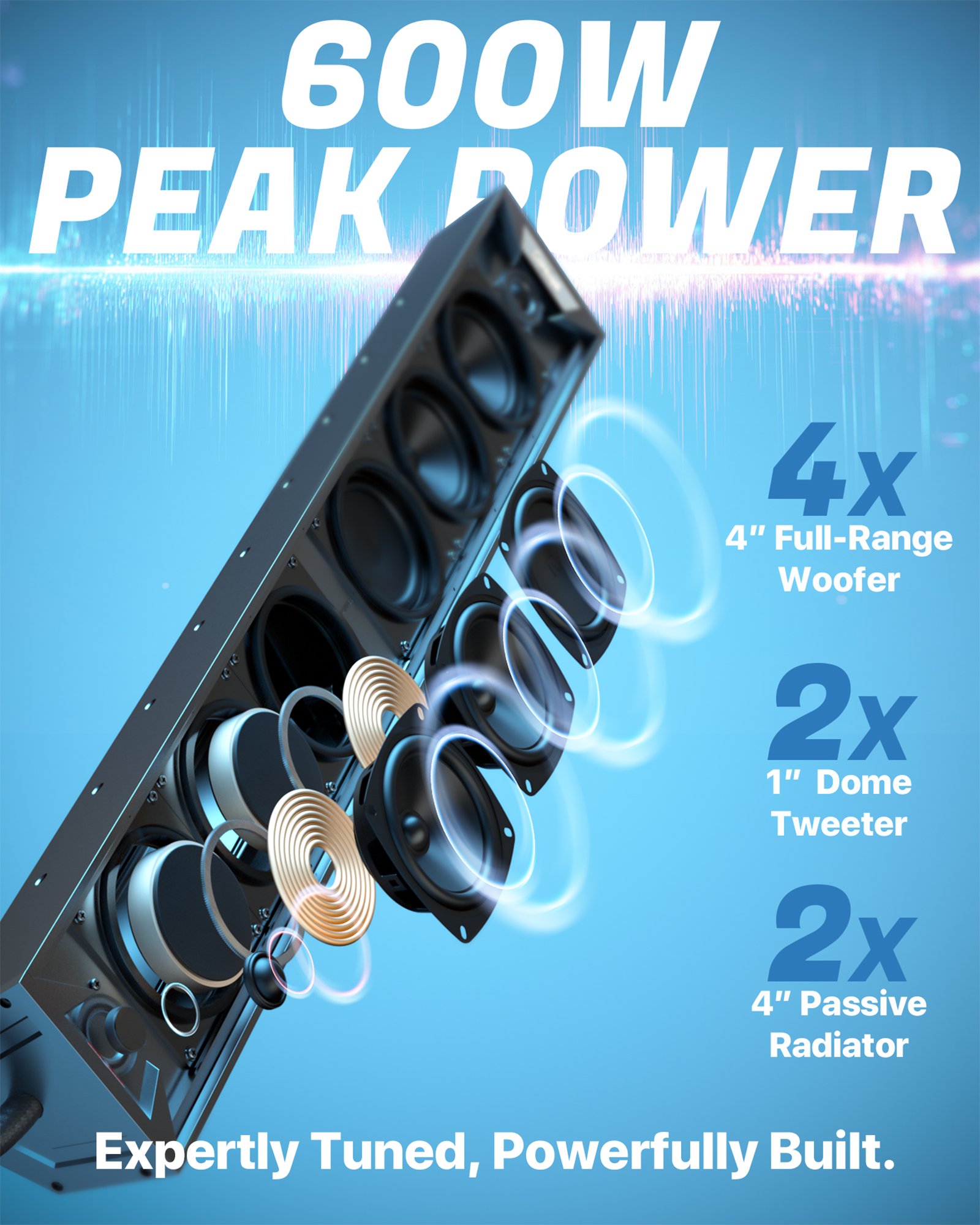 GoHawk WING-V80 8-Speaker 34