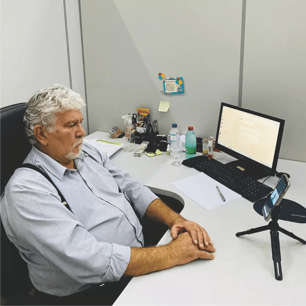 Secretário de Meio Ambiente de Trindade, Roberto Badur, participa de reunião virtual do Comitê da Bacia do Rio dos Bois.