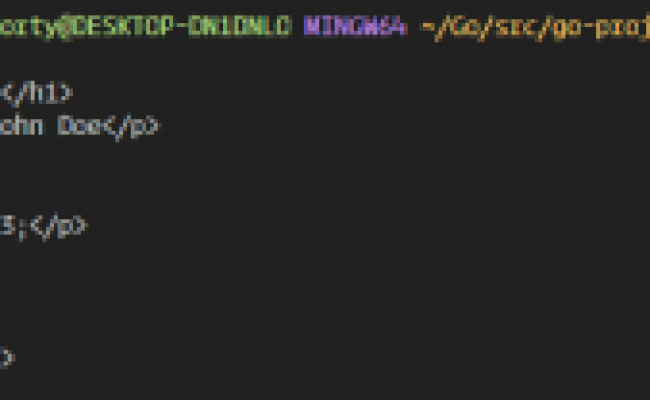 Templates In Golang - Golang Docs