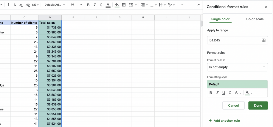Conditional Formatting in Google Sheets (Complete Guide) | Layer Blog (3) Conditional Formatting in Google Sheets (Complete Guide) | Layer Blog (3)