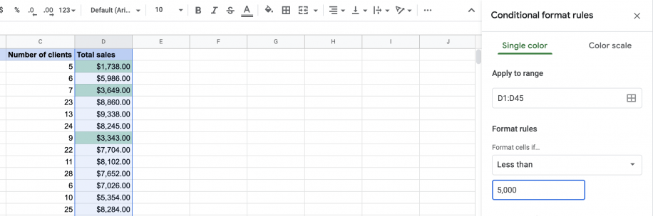 Conditional Formatting in Google Sheets (Complete Guide) | Layer Blog (4) Conditional Formatting in Google Sheets (Complete Guide) | Layer Blog (4)