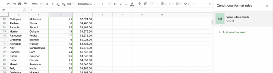 Conditional Formatting in Google Sheets (Complete Guide) | Layer Blog (19) Conditional Formatting in Google Sheets (Complete Guide) | Layer Blog (19)