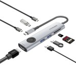 Promate ComandHub-Lite 4K@60Hz Multi-Function USB-C Hub