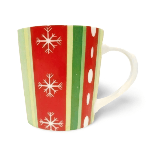 Atomic Starbucks 2002 Ceramic Coffee Mug Barista Red Green White Cup