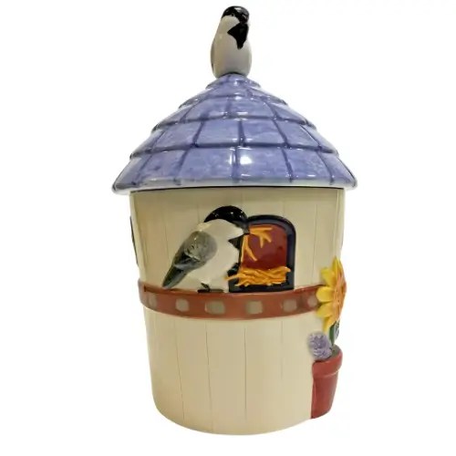 Rare Studio Nova "SUMMERTIME" Ceramic Canister/Cookie Jar 13" H (KT382). Price 59.39 USD, Golden Gate Emporium