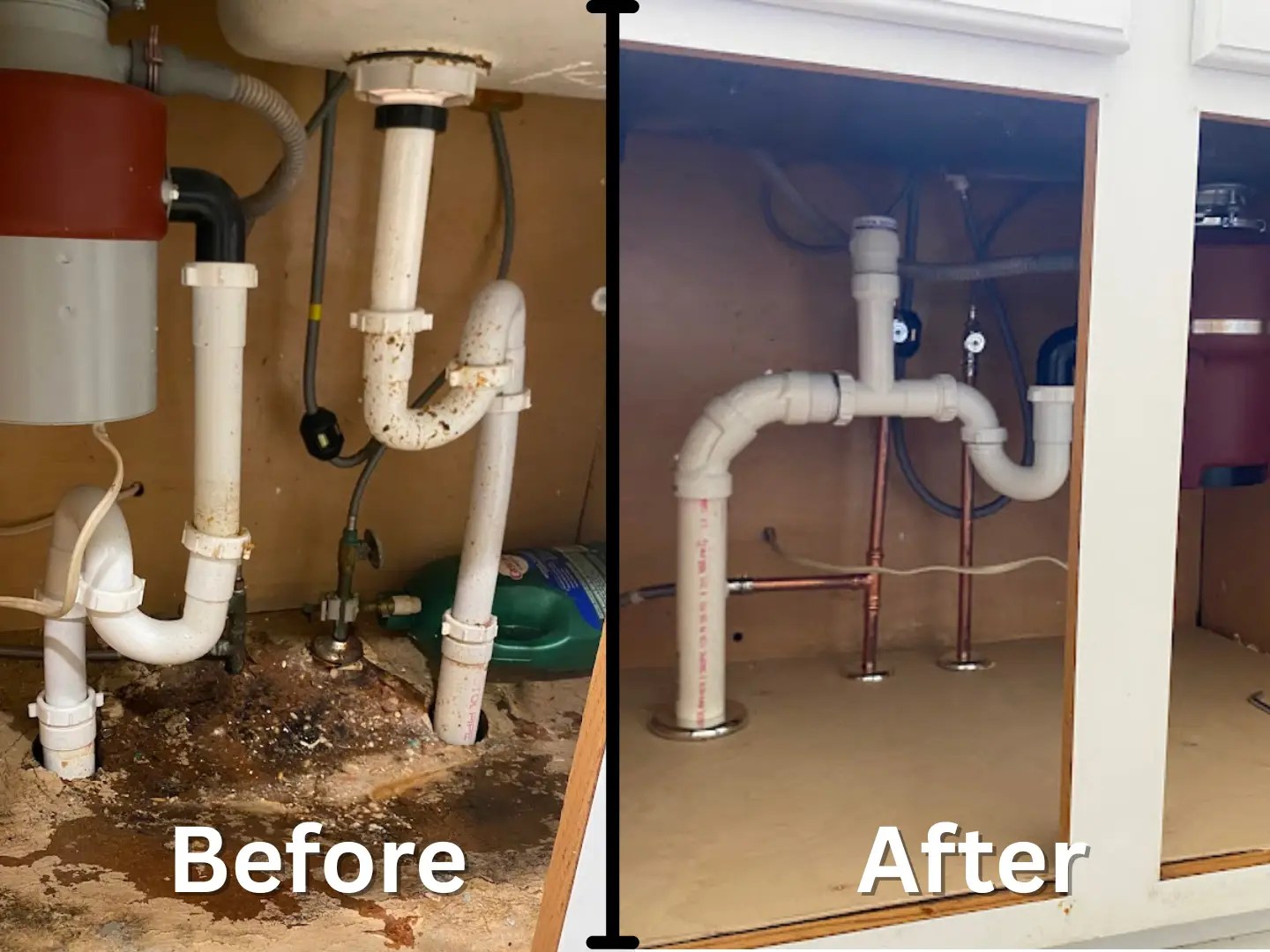 Kitchen Sink Install Before After