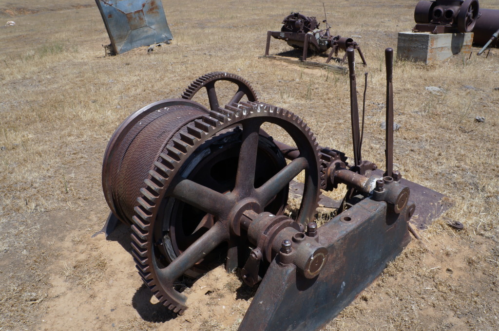 Powered by a nearby 4 cylinder engine.