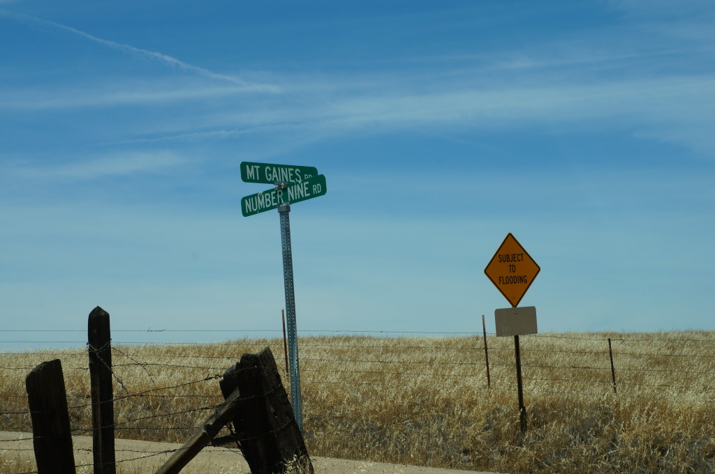 The road to MT Gaines Mine