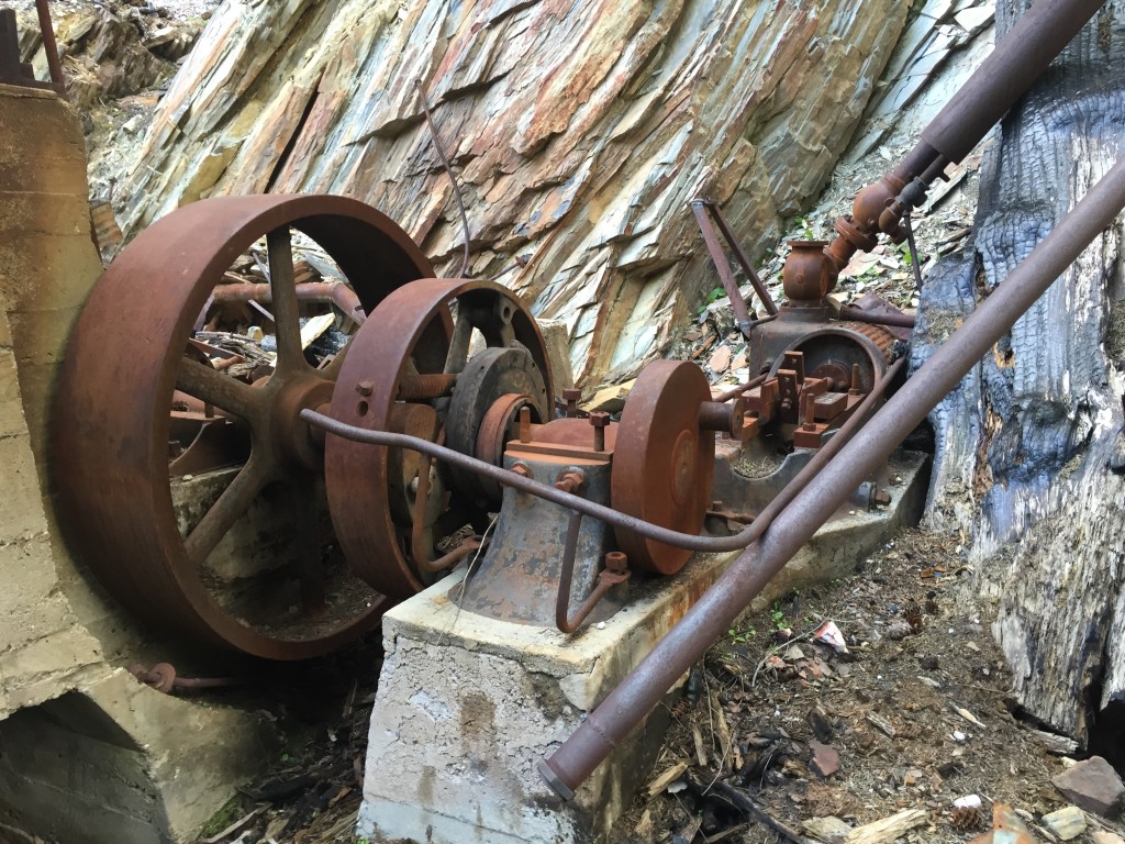 Herman Mine Stamp Mill - steam engine