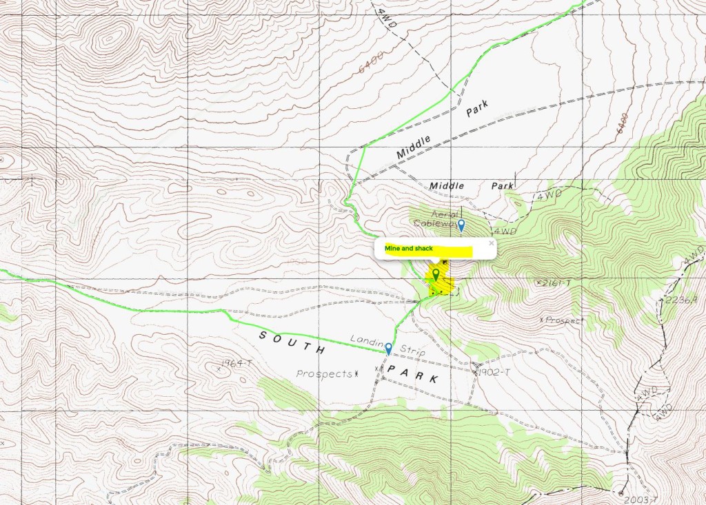 Red Cloud Mine - Topo Map