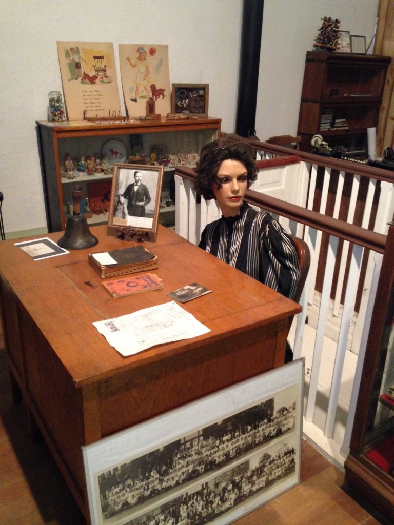 La Grange School Teacher at the musem