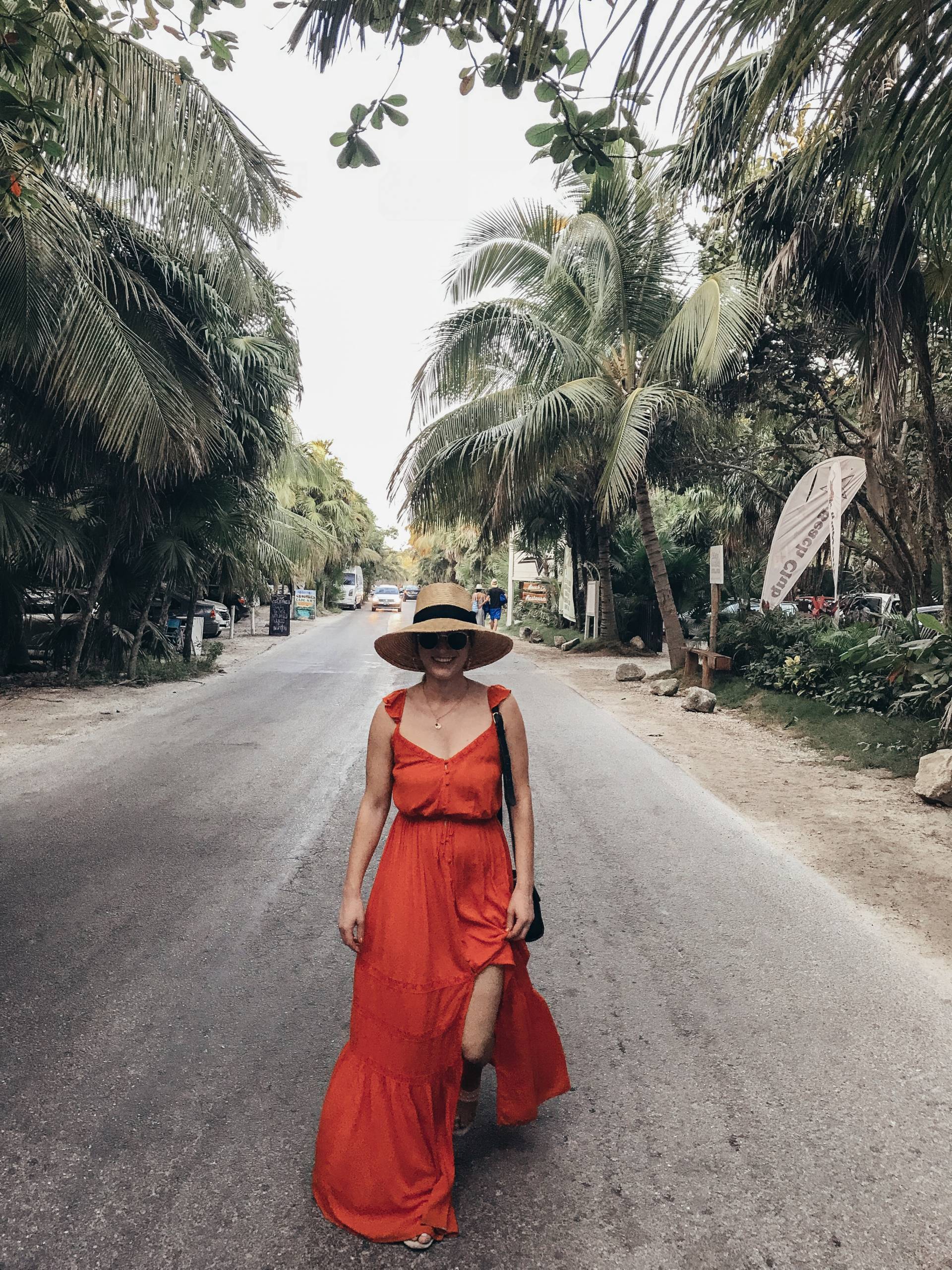Red Maxi Dress Tulum