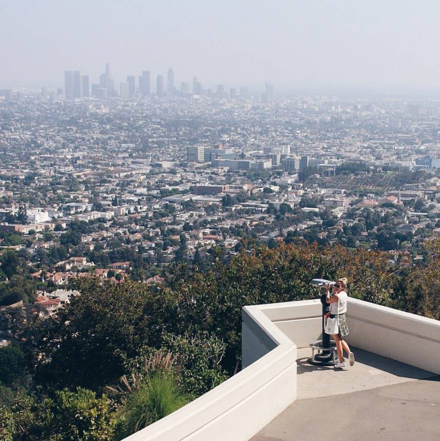 Griffith Observatory View over Los Angeles