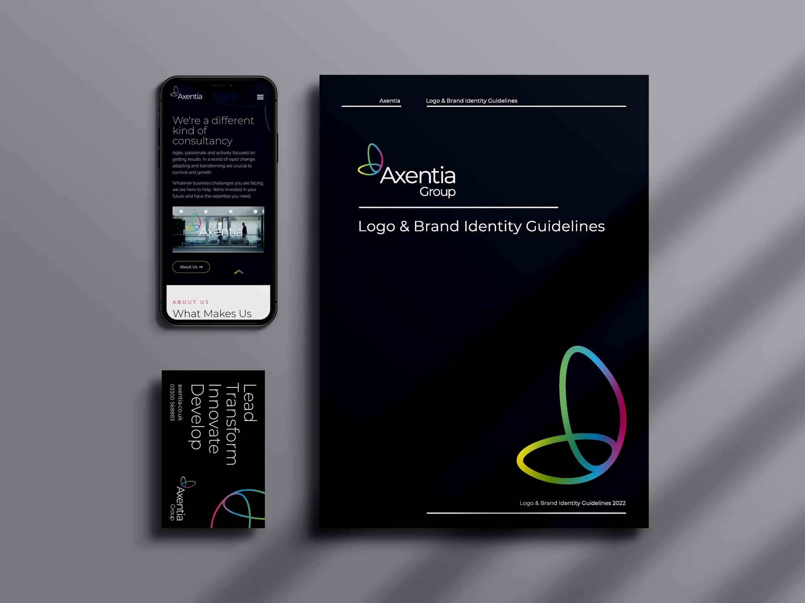 Rebrand and Marketing Support - Axentia Group - Gold Rabbit Ltd