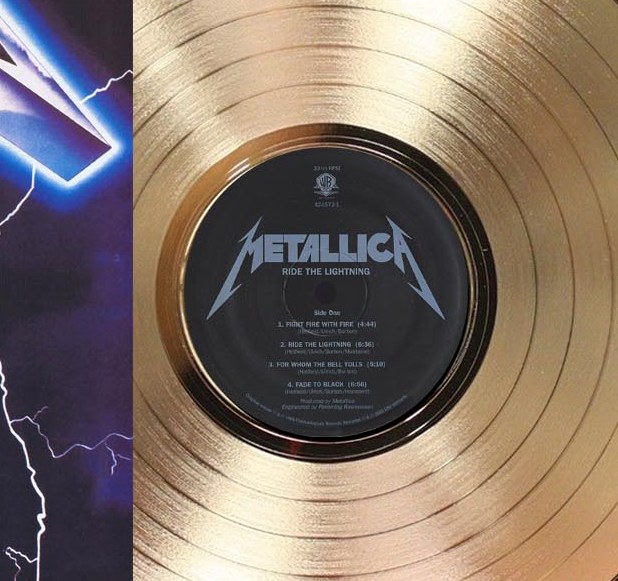 洋楽 llica RIDE THE LIGHTNING goldedition Metallic Ride The Lightning CD 24KT GOLD DISC! Audiophile DCC OMR