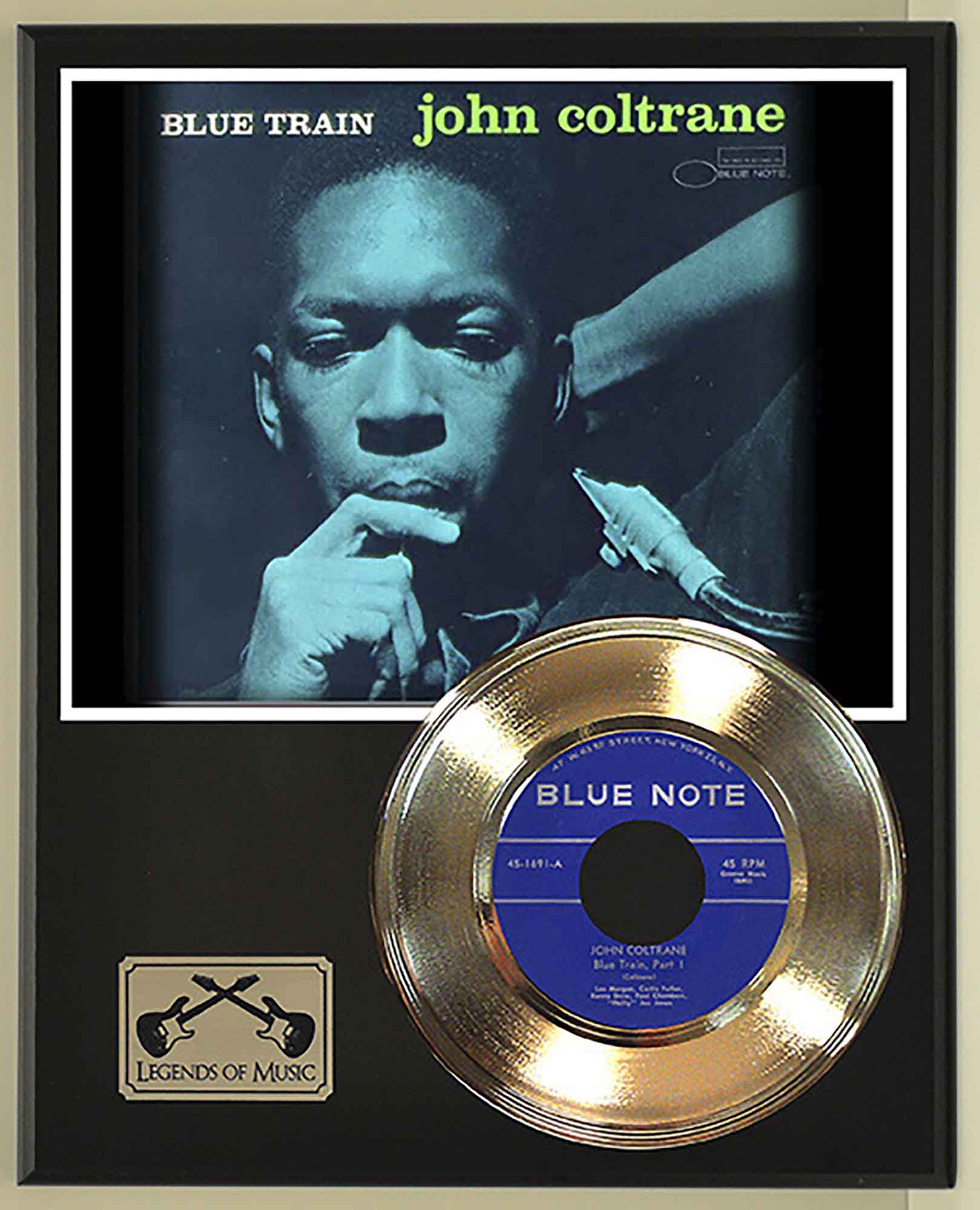 John Coltrane - Blue Train Gold 45 Record Ltd Edition Display