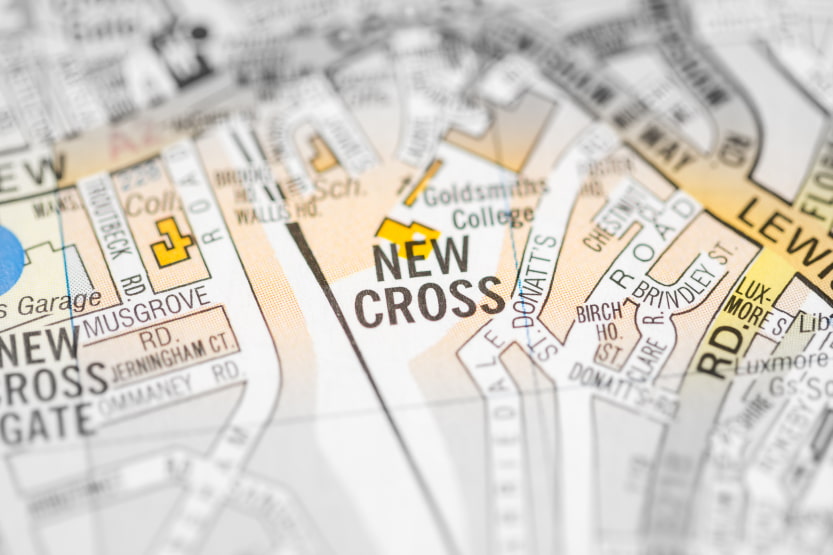 New Cross Goldwyn Knight New Cross Map 