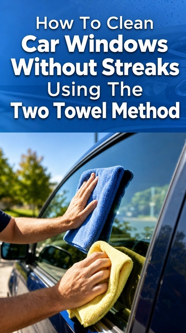 How To Clean Car Windows Without Streaks Using The Two Towel Method How To Clean Car Windows Without Streaks