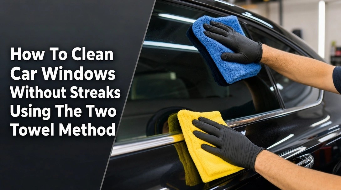 How To Clean Car Windows Without Streaks Using The Two Towel Method How To Clean Car Windows Without Streaks Using The Two Towel Method